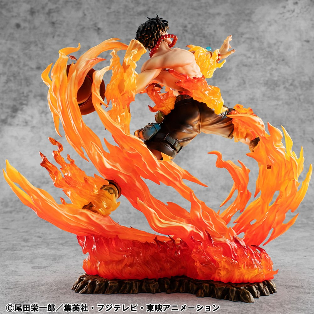 One Piece Portrait Of Pirates NEO-Maximum Statue Portgas D. Ace 15th Anniversary Super Limited Reprint Ver