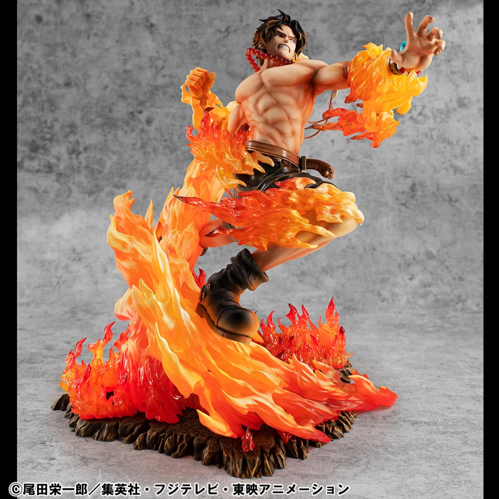 One Piece Portrait Of Pirates NEO-Maximum Statue Portgas D. Ace 15th Anniversary Super Limited Reprint Ver