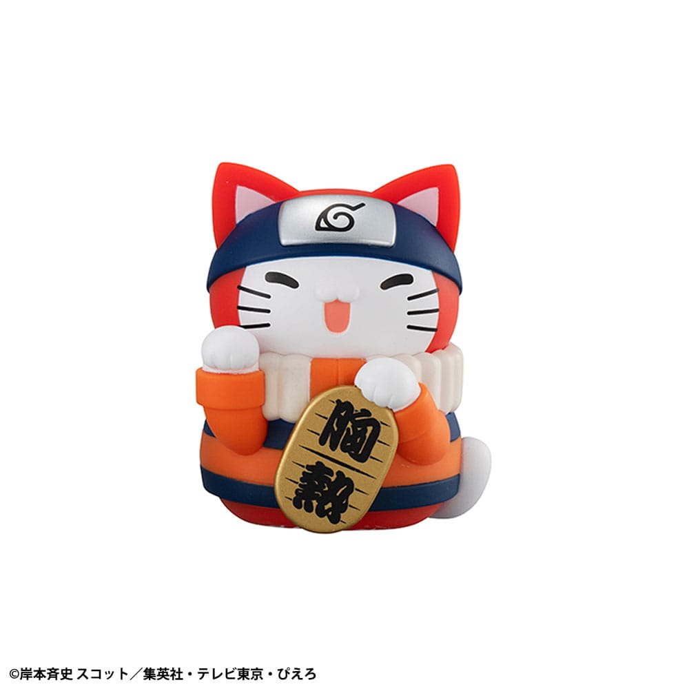 Naruto Shippuden Mega Cat Project Nyaruto! Trading Figures Fortune Cats Coloful Assortment (6)