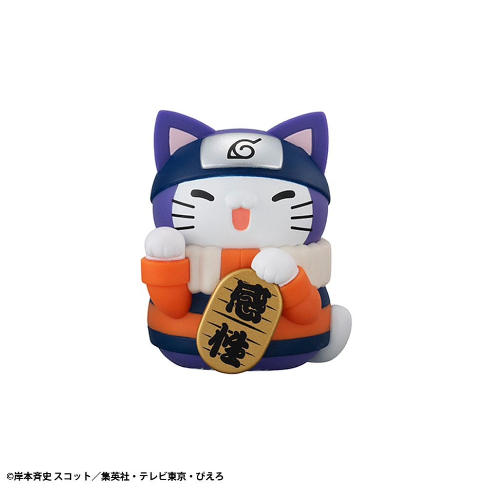 Naruto Shippuden Mega Cat Project Nyaruto! Trading Figures Fortune Cats Coloful Assortment (6)