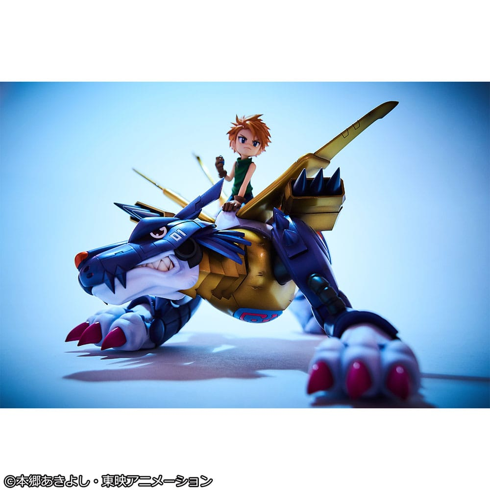 Digimon Adventure Precious G.E.M. Series Statue Metal Garurumon & Ishida Yamato