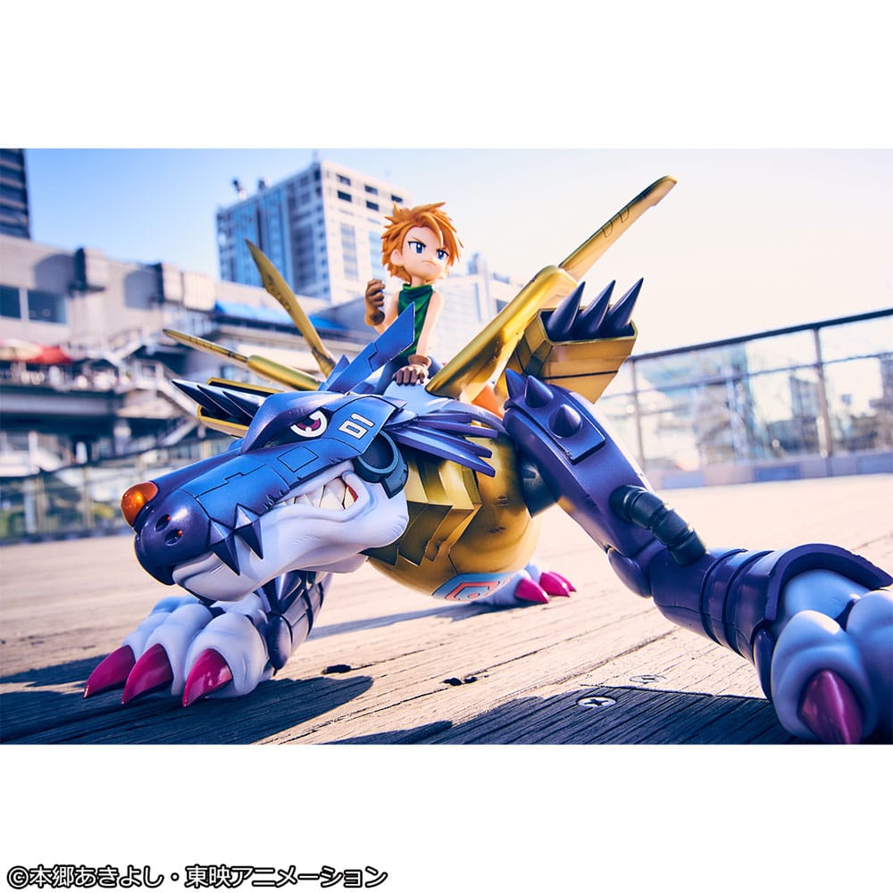 Digimon Adventure Precious G.E.M. Series Statue Metal Garurumon & Ishida Yamato