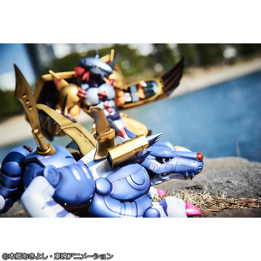 Digimon Adventure Precious G.E.M. Series Statue Metal Garurumon & Ishida Yamato