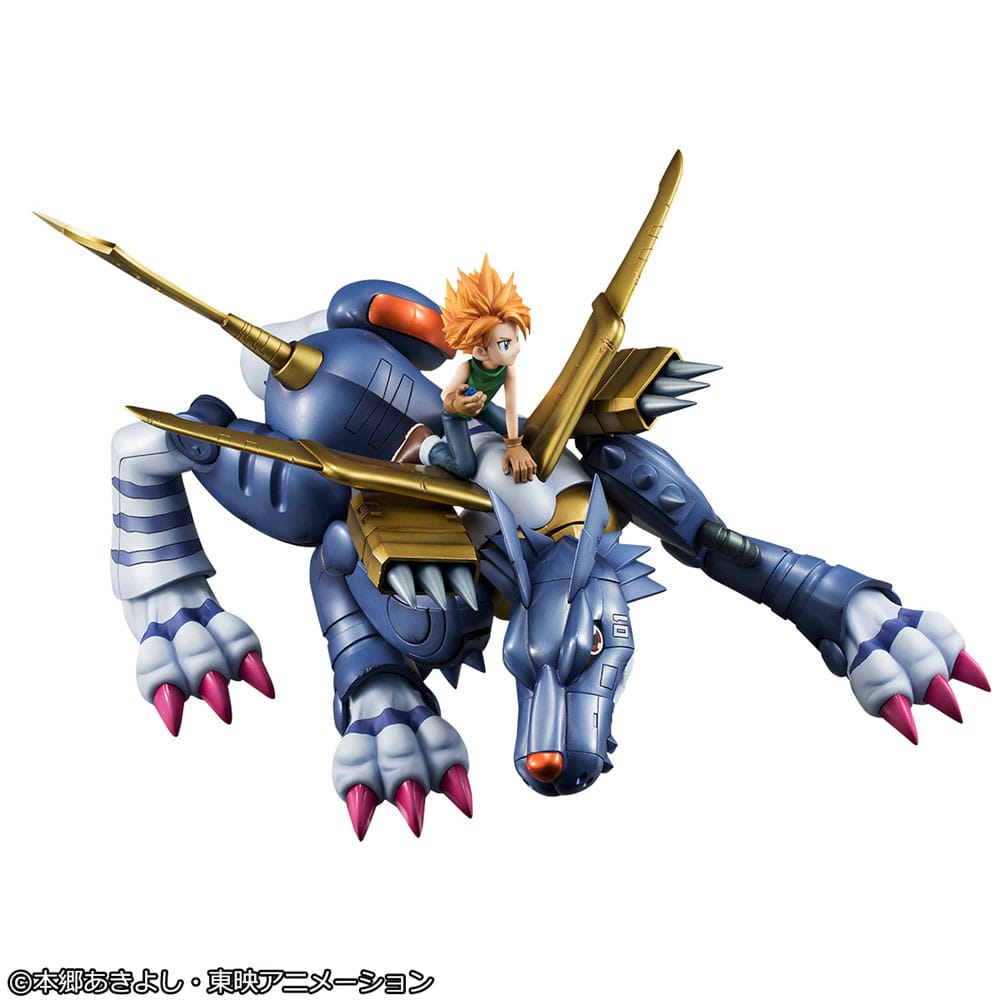Digimon Adventure Precious G.E.M. Series Statue Metal Garurumon & Ishida Yamato