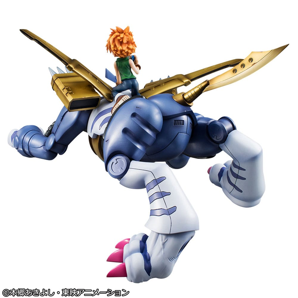 Digimon Adventure Precious G.E.M. Series Statue Metal Garurumon & Ishida Yamato