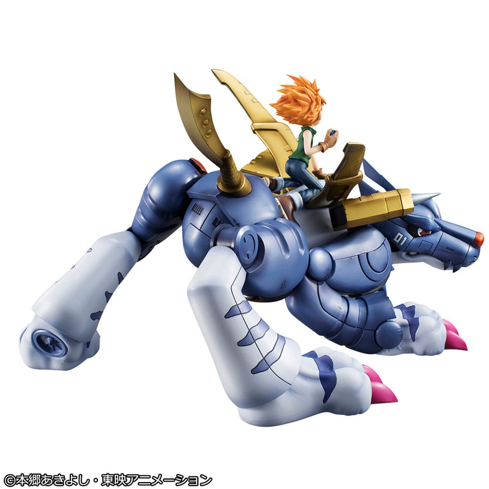 Digimon Adventure Precious G.E.M. Series Statue Metal Garurumon & Ishida Yamato