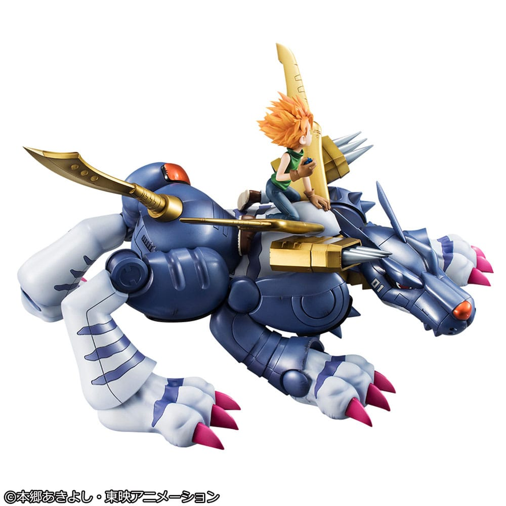 Digimon Adventure Precious G.E.M. Series Statue Metal Garurumon & Ishida Yamato