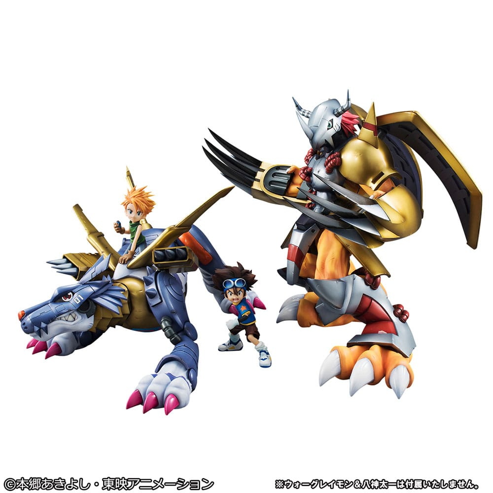 Digimon Adventure Precious G.E.M. Series Statue Metal Garurumon & Ishida Yamato
