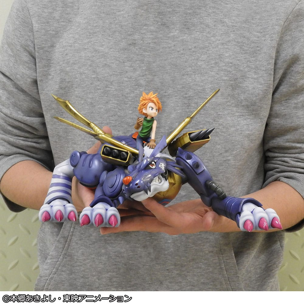 Digimon Adventure Precious G.E.M. Series Statue Metal Garurumon & Ishida Yamato