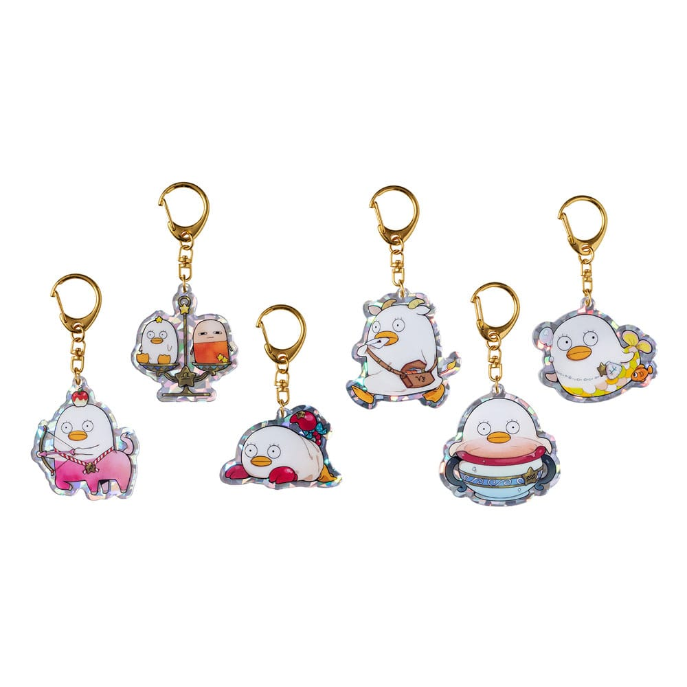 Gintama Acrylic Mascot Keychain Charms Elizabeth 12 Zodiac Signs Spring & Summer - (Complete Box)