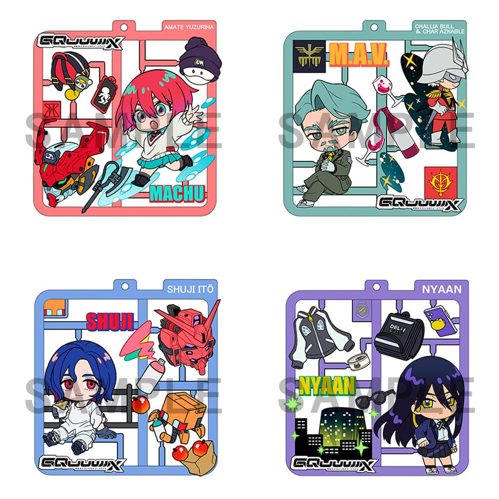 Mobile Suit Gundam GQuuuuuuX Plat Collection Keychain - (Complete Box)