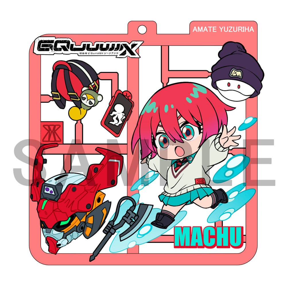 Mobile Suit Gundam GQuuuuuuX Plat Collection Keychain - (Complete Box)