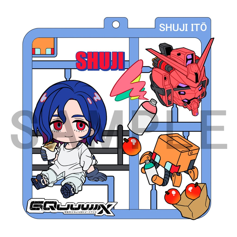 Mobile Suit Gundam GQuuuuuuX Plat Collection Keychain - (Complete Box)