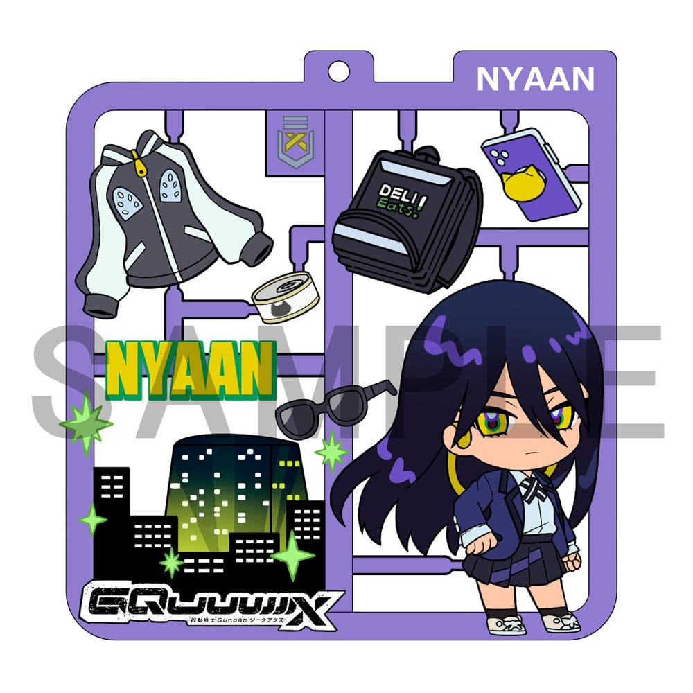 Mobile Suit Gundam GQuuuuuuX Plat Collection Keychain - (Complete Box)