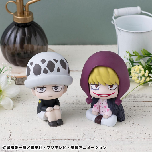 One Piece Look Up Figure Trafalgar Law Childhood Ver & Corazon (With Gift)