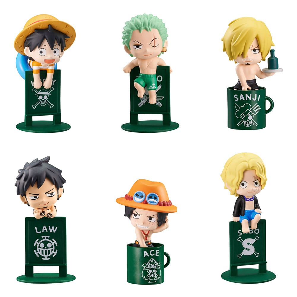 One Piece Ochatomo Series Trading Figure Pirates Vacance - (Complete Box)