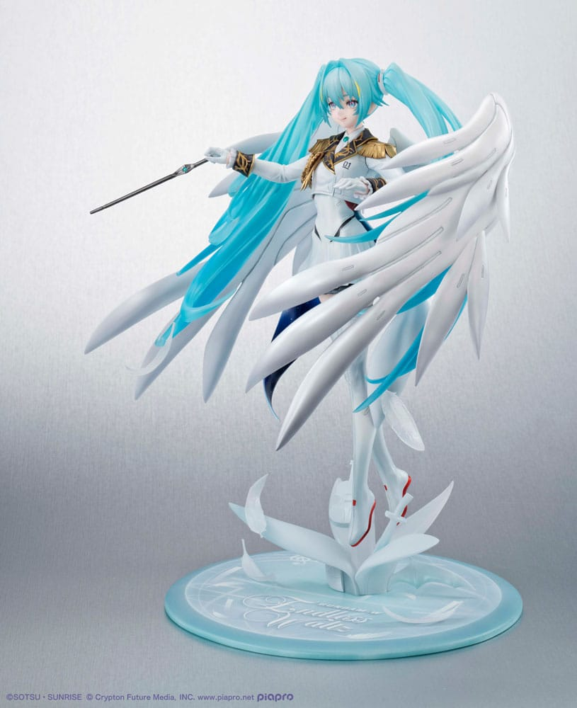 Mobile Suit Gundam x Hatsune Miku Lucrea Statue Hatsune Miku x Wing Gundam Zero EW 45th Anniversary