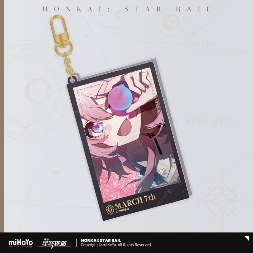 Honkai: Star Rail Countdown Departure Series Acrylic Keychain March 7th Glitter