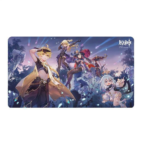 Genshin Impact Unreconciled Stars Mousepad Aether, Fischl, Mona, Paimon & Scaramouche
