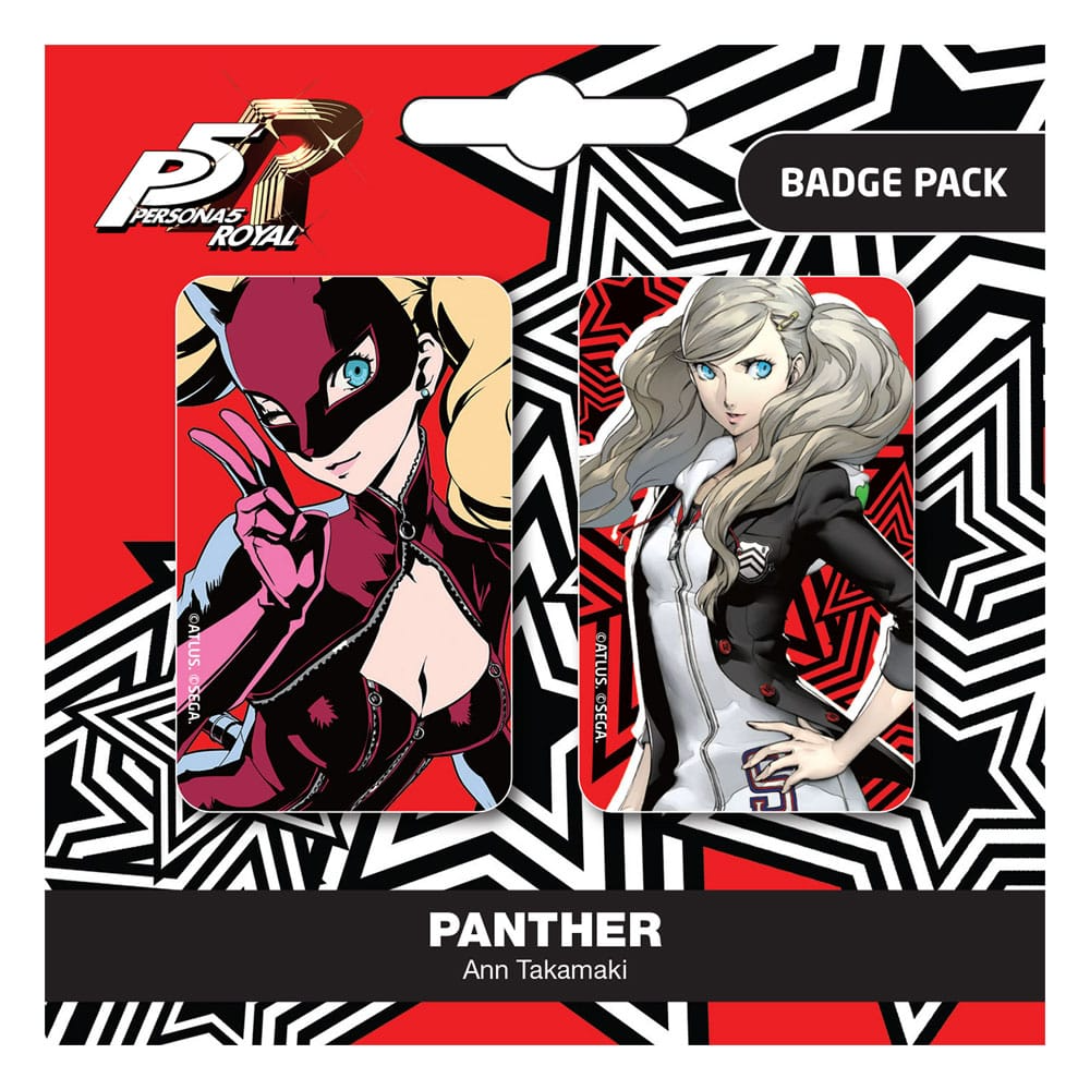 Persona 5 Royal Pin Badge 2-Pack Panther / Ann Takamaki