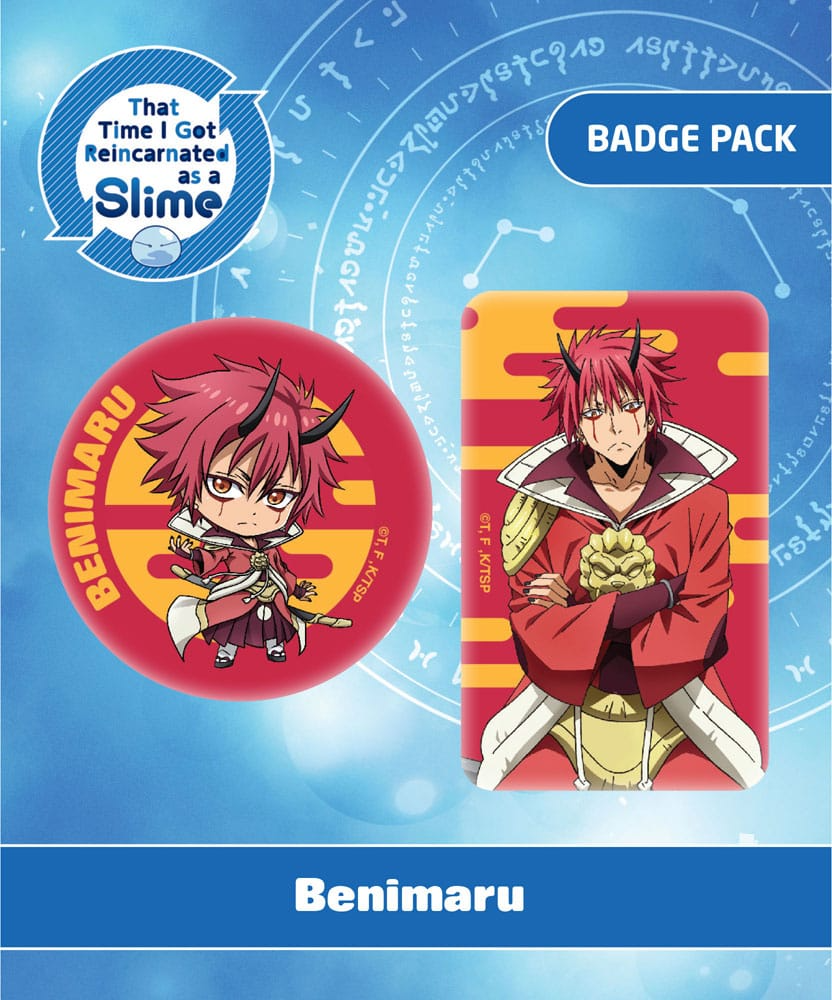 That Time I Got Reincarnated as a Slime Pin Badge 2-Pack Benimaru