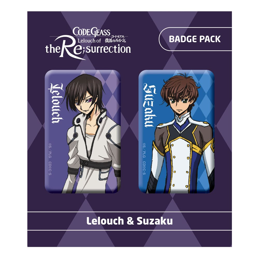 Code Geass Lelouch of the Re:Surrection Pin Badge 2-Pack Lelouch & Suzaku