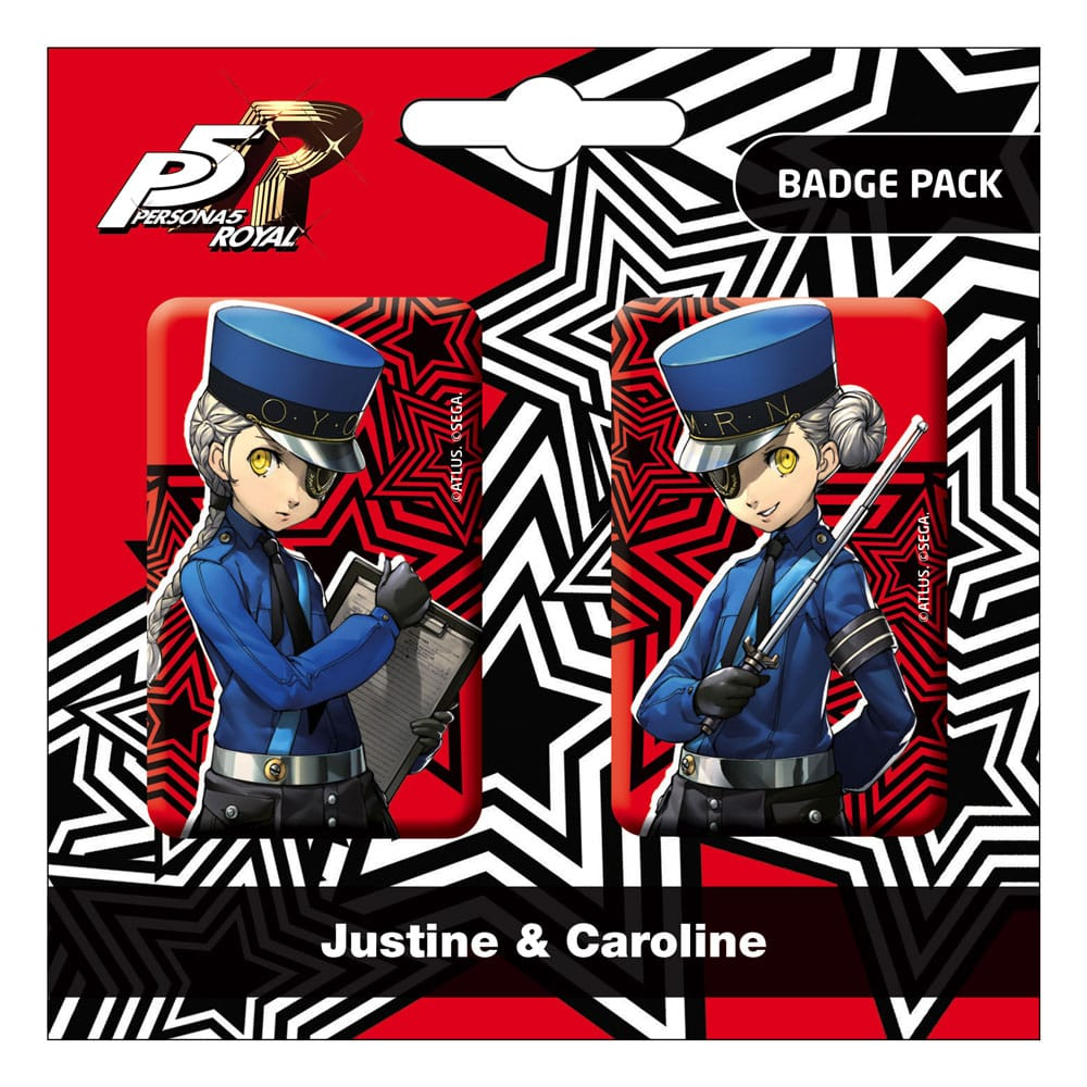 Persona 5 Royal Pin Badge 2-Pack Justine & Caroline