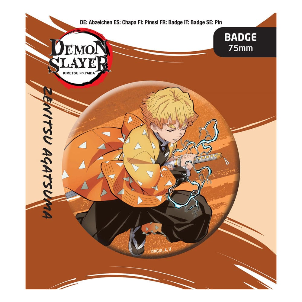 Demon Slayer Pin Badge Zenitsu Agatsuma