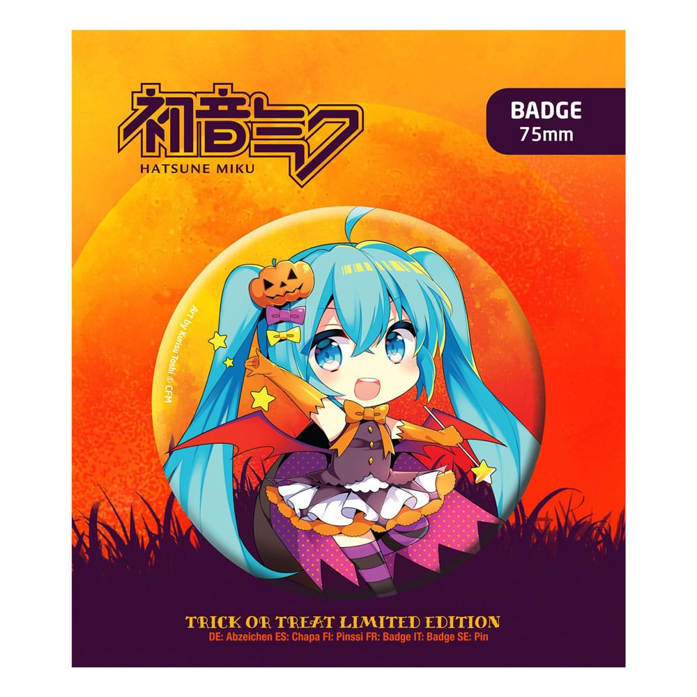 Vocaloid Hatsune Miku Halloween Pin Badge