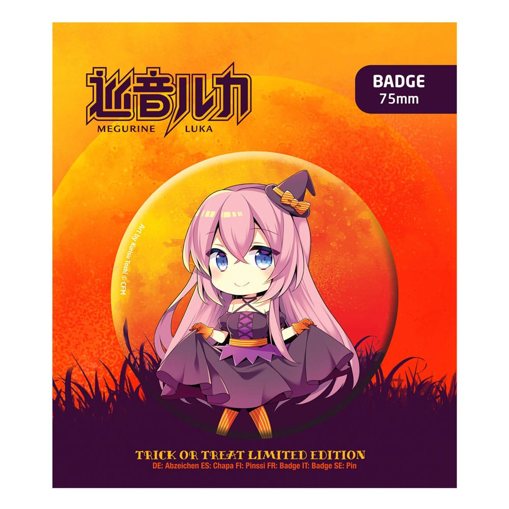 Vocaloid Luka Megurine Halloween Pin Badge