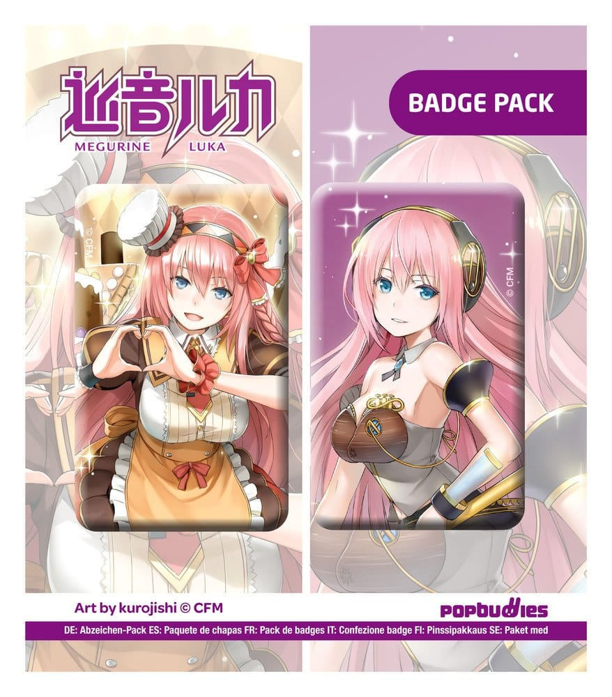 Vocaloid Pin Badge 2-Pack Megurine Luka