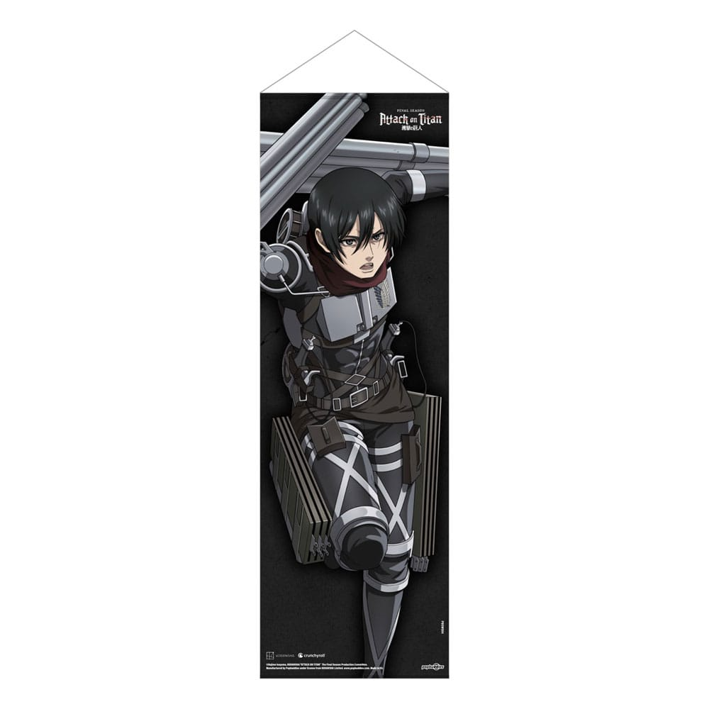 Attack on Titan The Final Season Wall Scroll Mikasa Ackerman