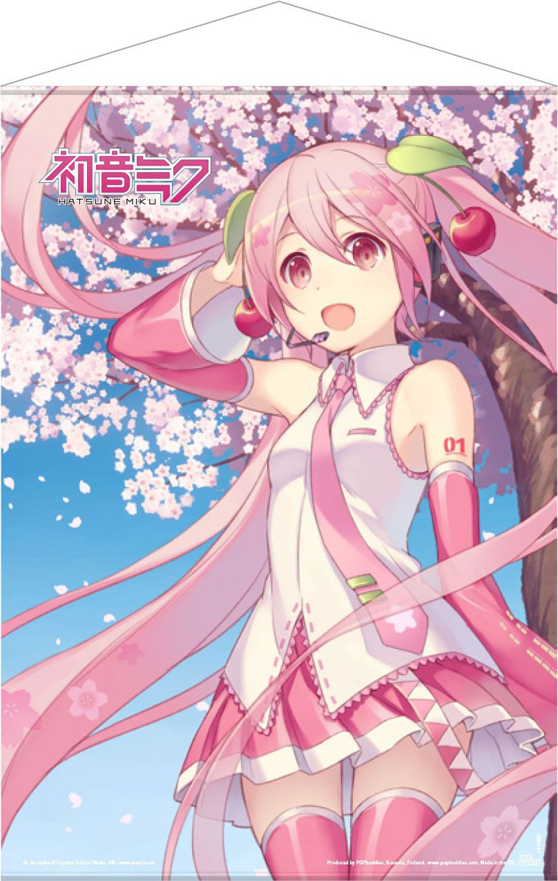 Hatsune Miku Wall Scroll Sakura Miku