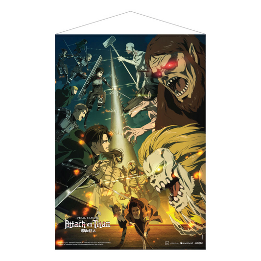 Attack on Titan The Final Season Wall Scroll Paradis Island Vs Marley