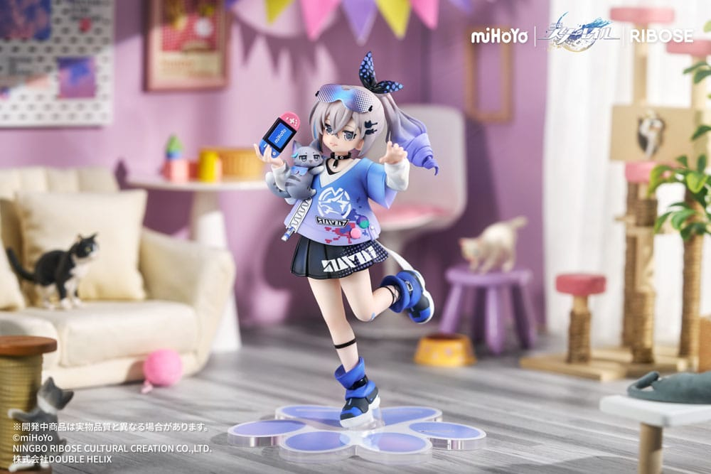 Honkai: Star Rail Statue Rise Up Little Cat Series Silver Wolf