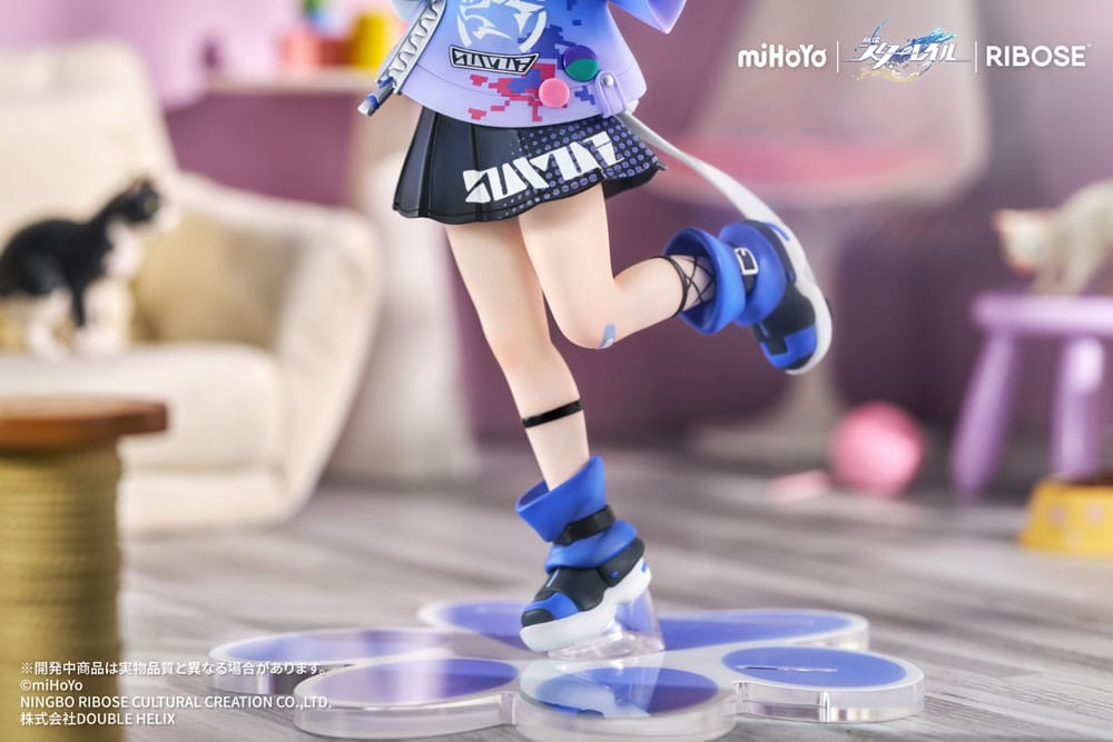 Honkai: Star Rail Statue Rise Up Little Cat Series Silver Wolf