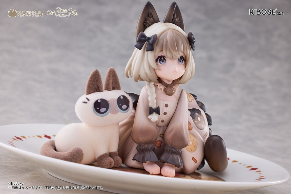 Decorated Life Collection Statue Tea Time Cats x Siamese Cat Azuki-san Friendship Collaboration Exclusive Set