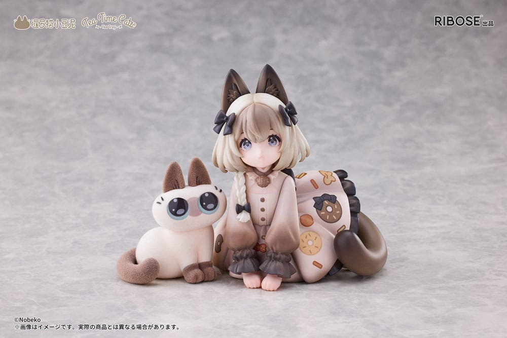 Decorated Life Collection Statue Tea Time Cats x Siamese Cat Azuki-san Friendship Collaboration Exclusive Set