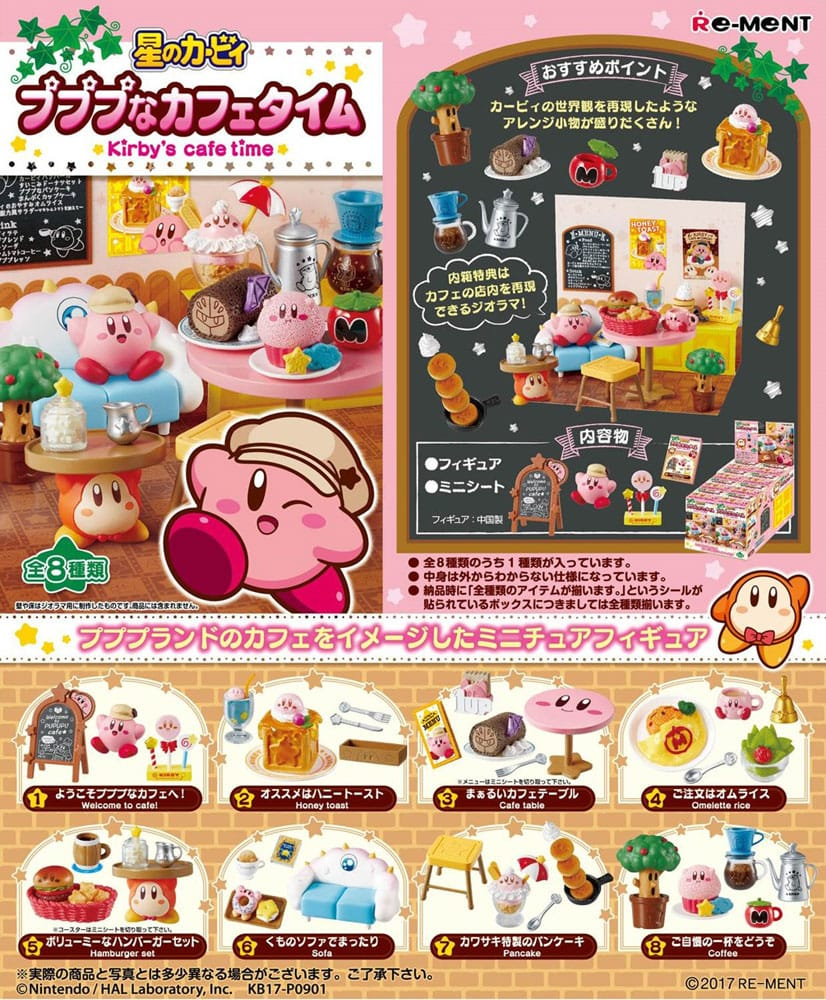 Re-Ment Kirby Blind Box Kirby's Cafe Time