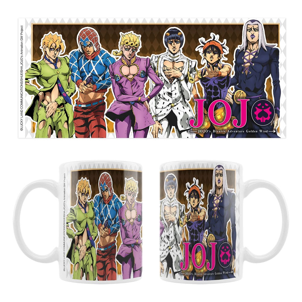 JoJo´s Bizarre Adventure Part 5: Golden Wind Mug Main Characters