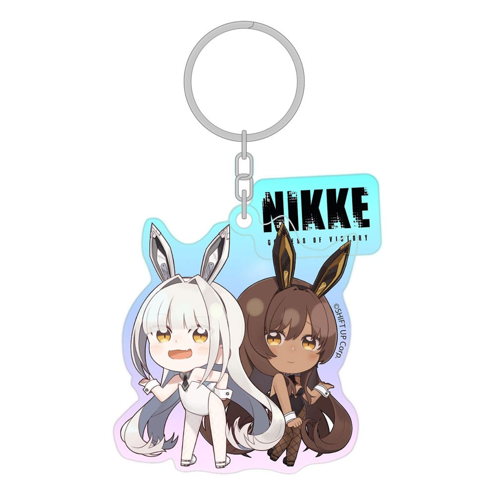 Goddess of Victory: Nikke Holographic Acrylic Keychain Blanc & Noir