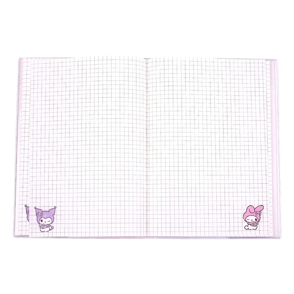 Sanrio Softcover Notebook Kuromi & My Melody Pastel Flower