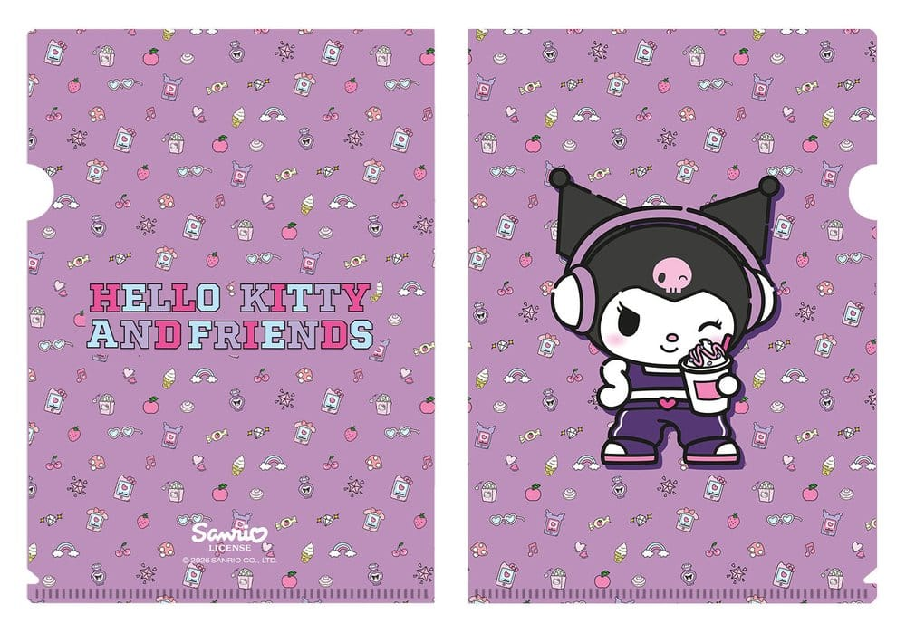 Sanrio Clearfile Kuromi Motive POP Ver