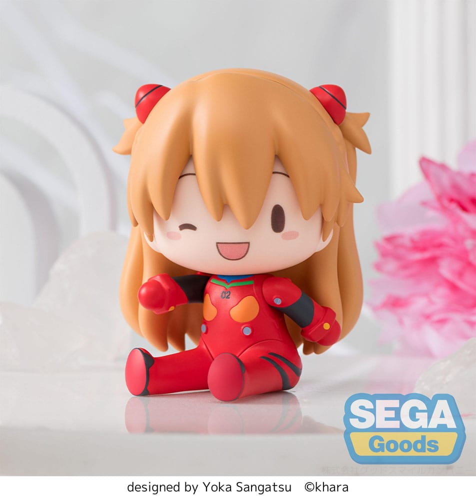 Evangelion: New Theatrical Edition Fuwa Petit Chibi Figure Asuka Langley Plug Suit