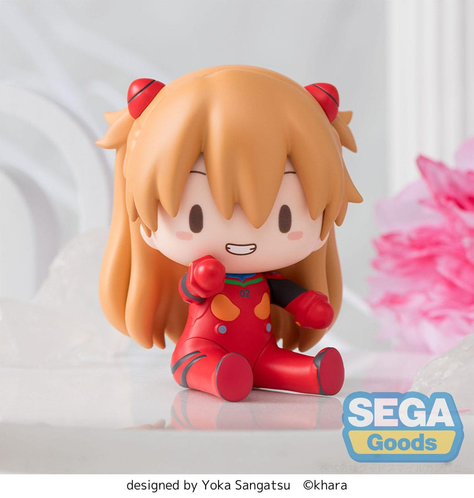 Evangelion: New Theatrical Edition Fuwa Petit Chibi Figure Asuka Langley Plug Suit