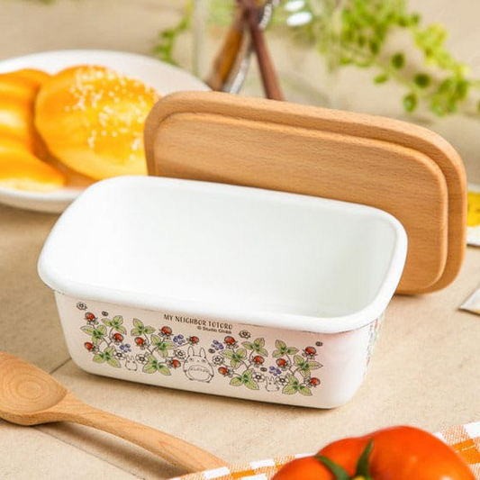 My Neighbor Totoro Butter Dish With Wooden Lid Soot Sprites