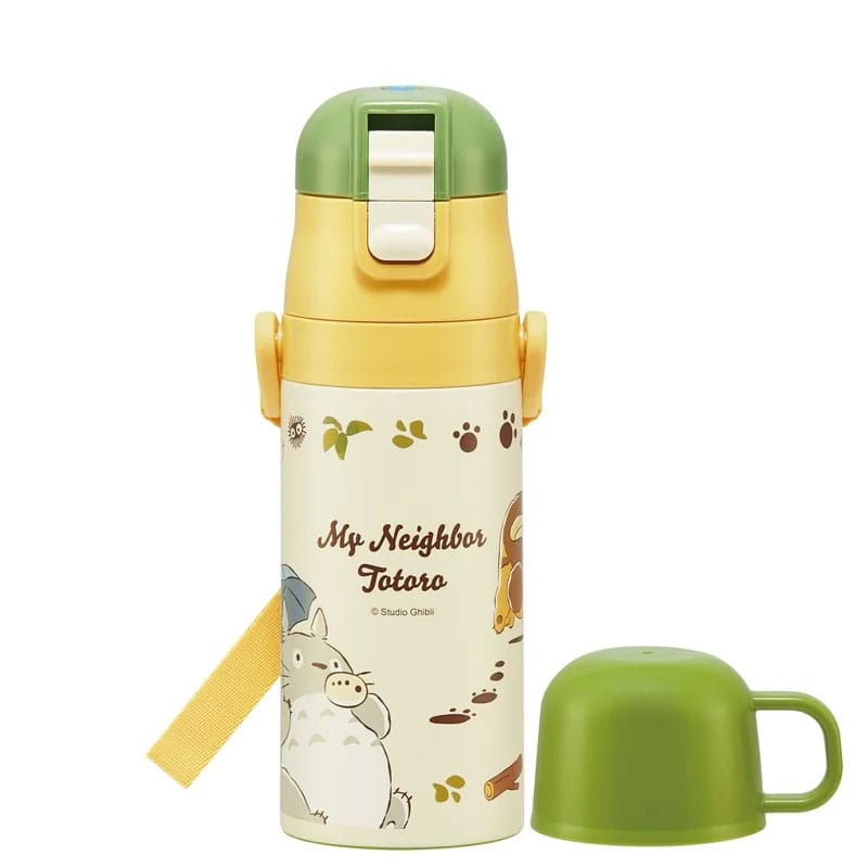 My Neighbor Totoro Water Bottle double opening Totoro & Catbus
