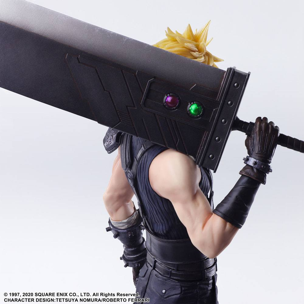 Final Fantasy VII Remake Static Arts Gallery Statue Cloud Strife