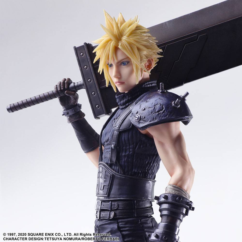 Final Fantasy VII Remake Static Arts Gallery Statue Cloud Strife