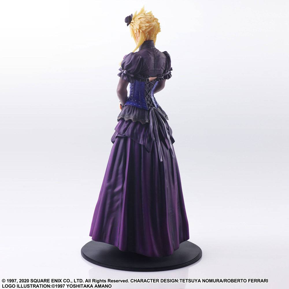 Final Fantasy VII Remake Static Arts Gallery Statue Cloud Strife Dress Ver